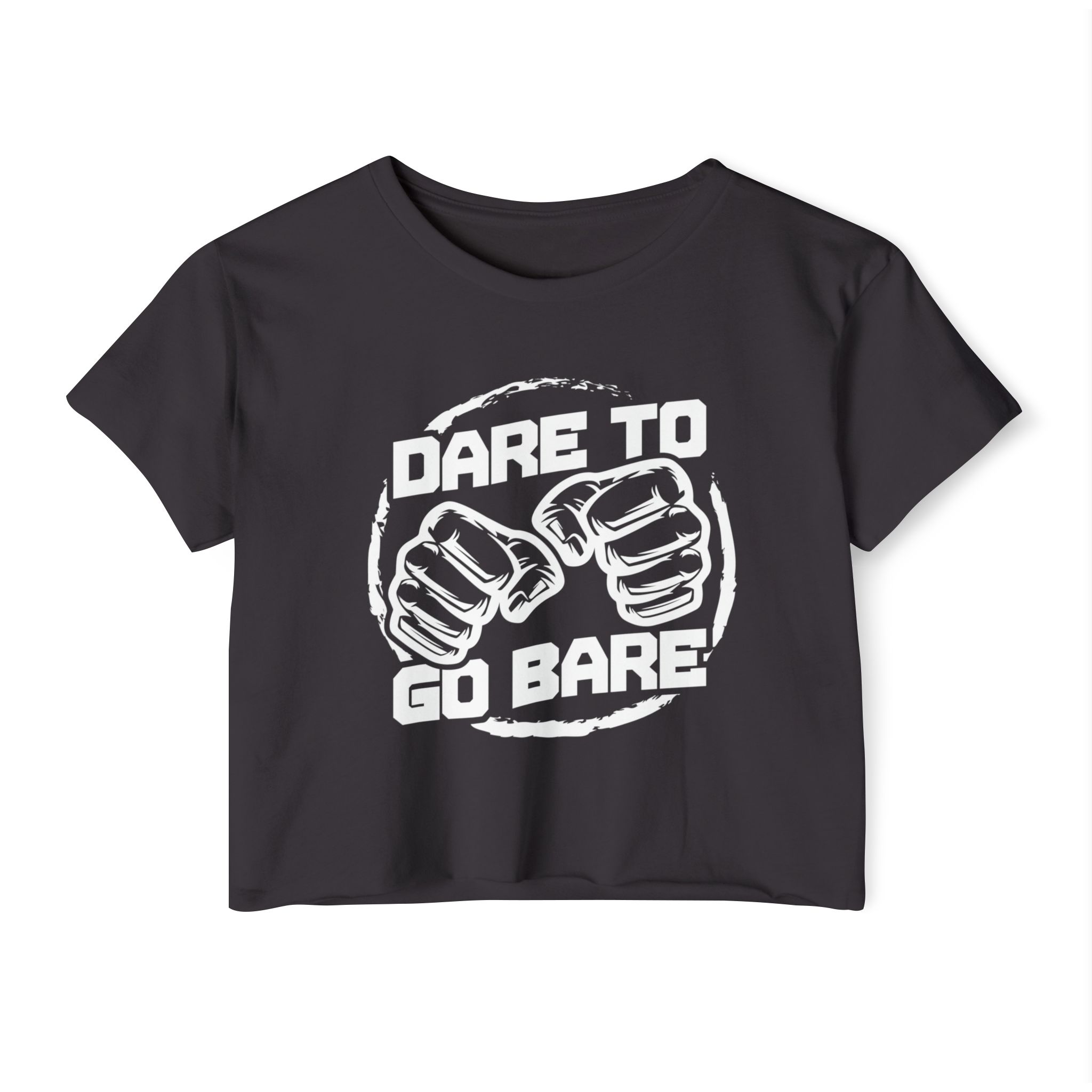 Dare To Go Bare Crop Top (Dark) - Image 2