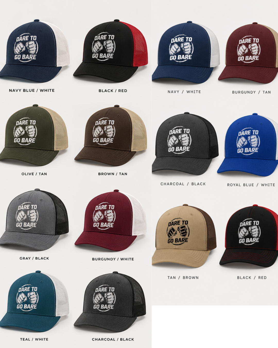 Dare To Go Bare Official Cap