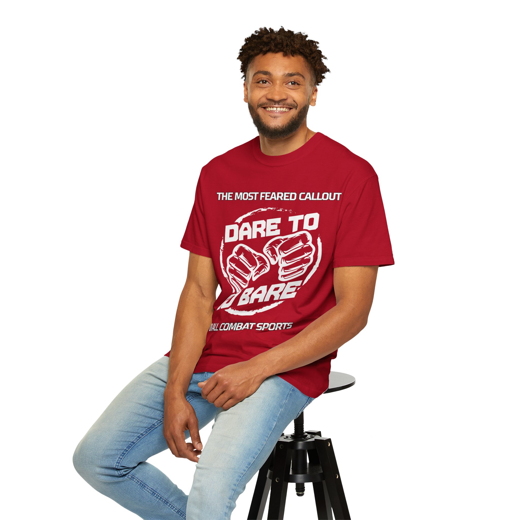 Dare to Go Bare Graphic T‑Shirt with Tagline - Image 39