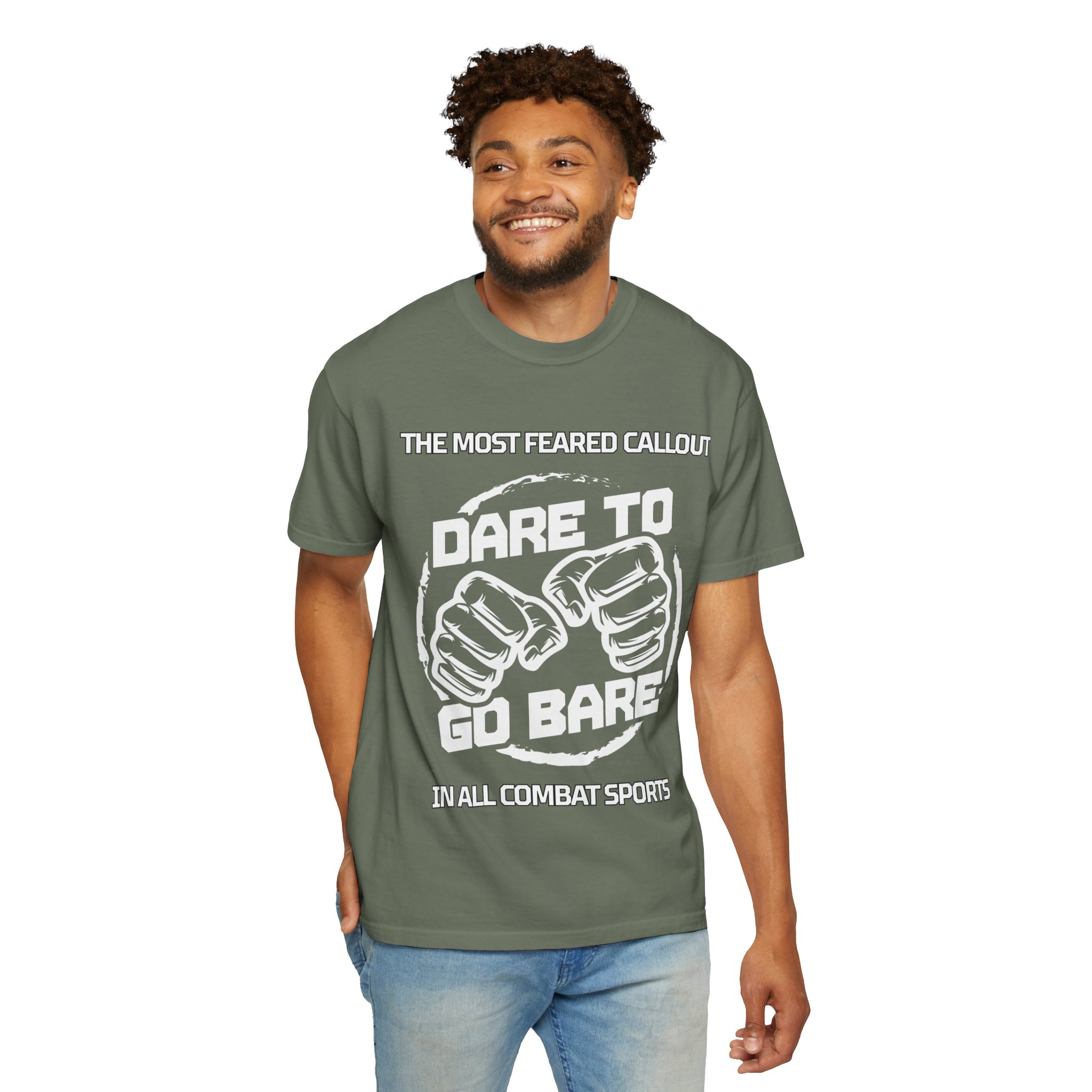 Dare to Go Bare Graphic T‑Shirt with Tagline - Image 16
