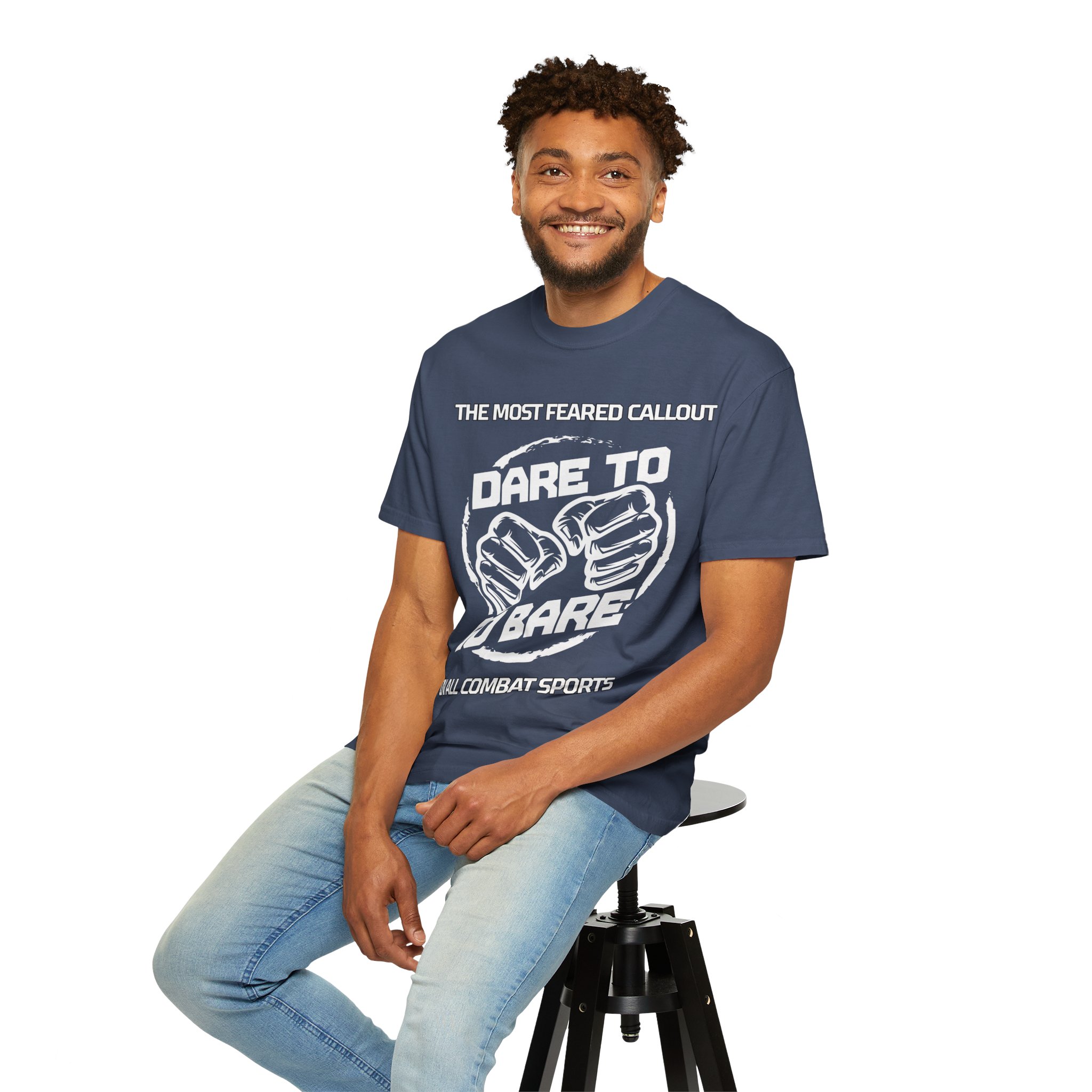 Dare to Go Bare Graphic T‑Shirt with Tagline - Image 27