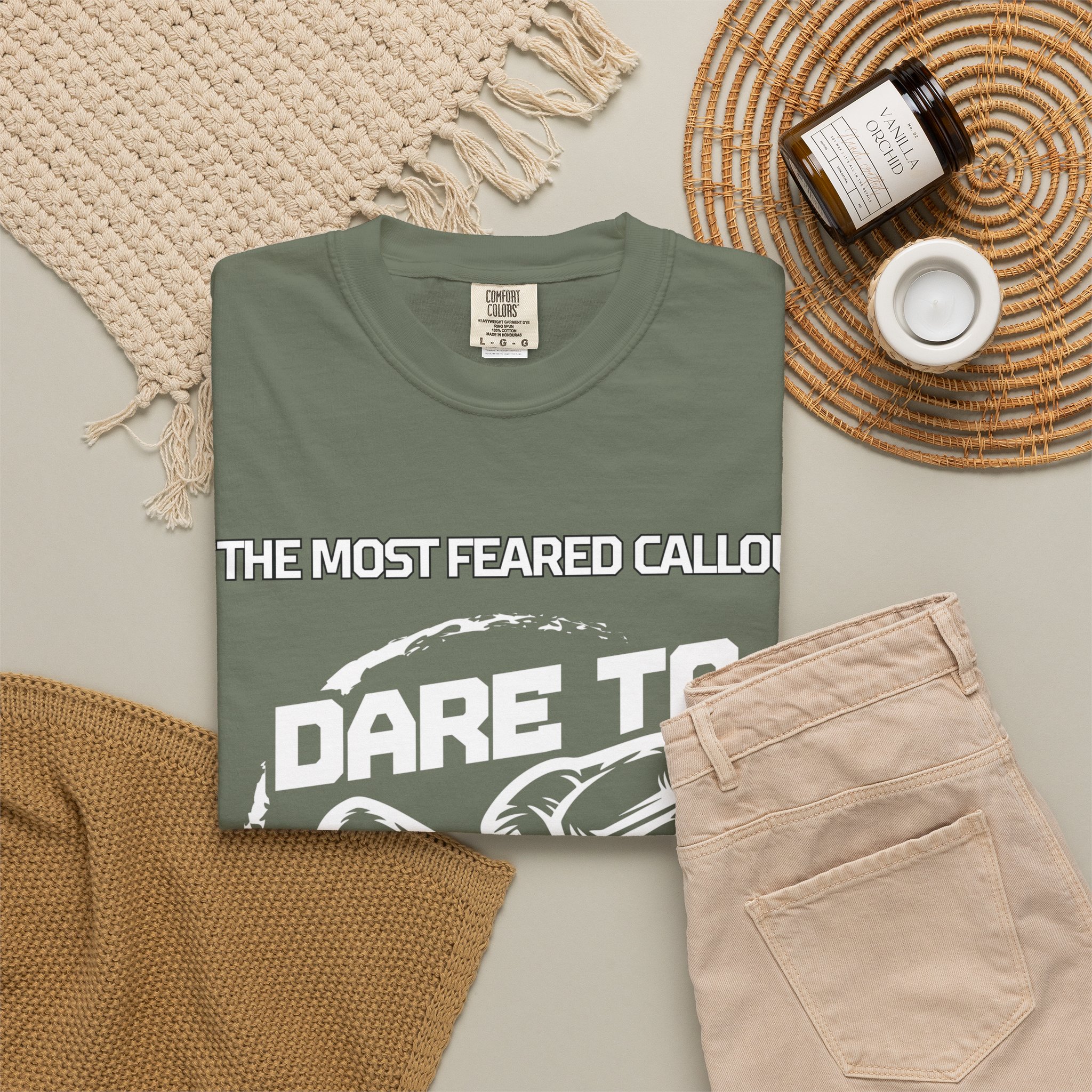 Dare to Go Bare Graphic T‑Shirt with Tagline - Image 14