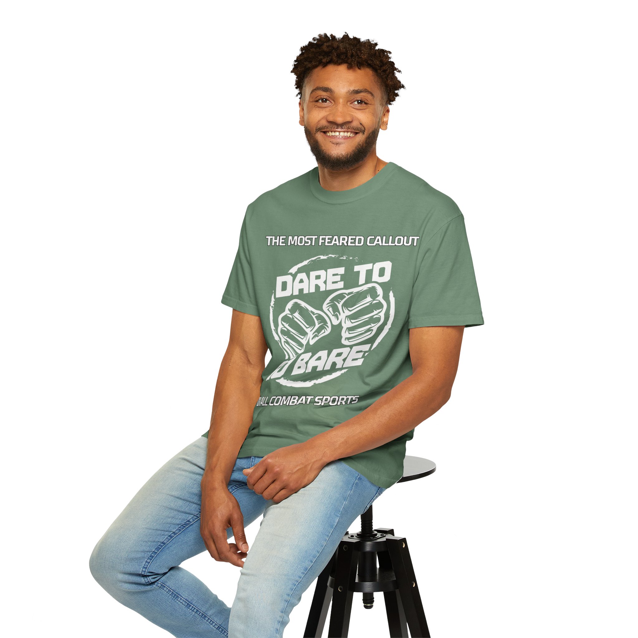 Dare to Go Bare Graphic T‑Shirt with Tagline - Image 21